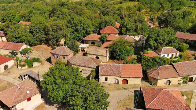 Old rustic vintage houses with wine cellars in Rogljevacke pivnice