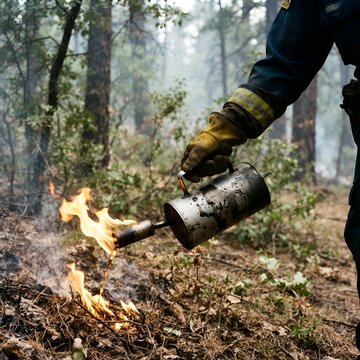 Ma&icirc;trise du feu avec br&ucirc;lage dirig&eacute; par les pompiers