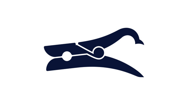 Clothespin Icon Silhouette Laundry Household Design