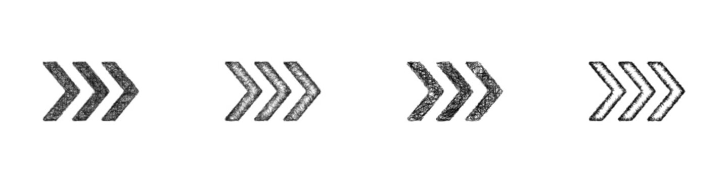 Sketch move logo design set