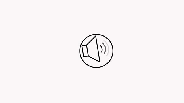 signs, music, sound, loudspeaker, symbol, background, buttons, loud, multimedia, speaker, voice, media, volume, audio, communication, control, technology, wave, animated, icon, motion, video, animatio