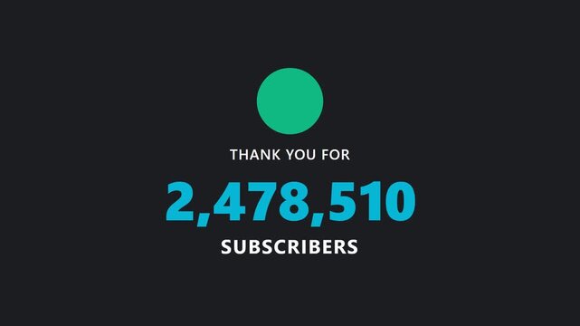 Graphic celebrating the milestone of reaching 2.5 million subscribers.