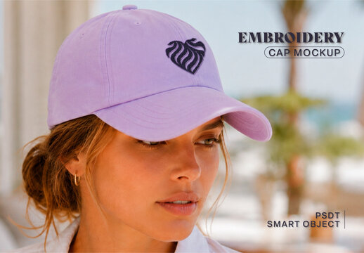 Embroidery Cap Mockup