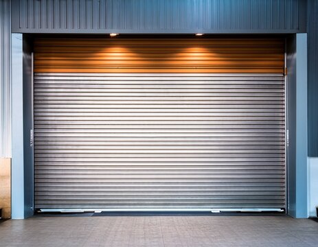 roller door or roller shutter also called security door motorized or automatic system used for safety and protection of commercial and industrial buildings like warehouses factories hangars a