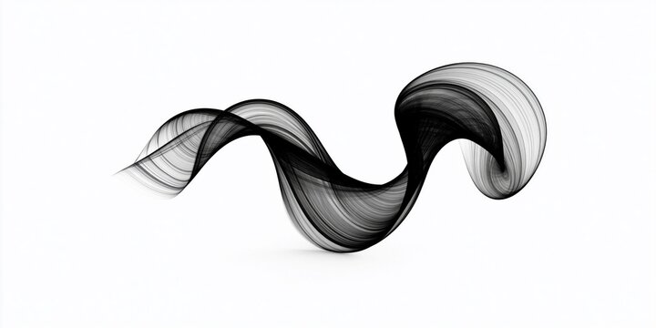 Abstract wave motion graphic design element