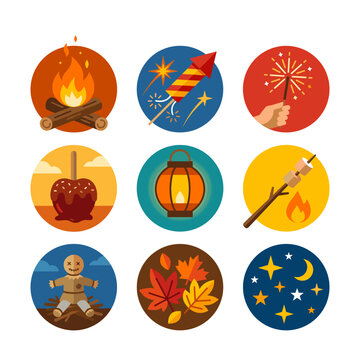 Autumn and Fall Season Icons Collection
