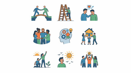 Fototapeta premium Diverse Family And Community Support Concepts For Protection And Affection In Marketing