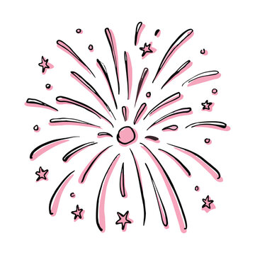 fireworks are like blooming flowers