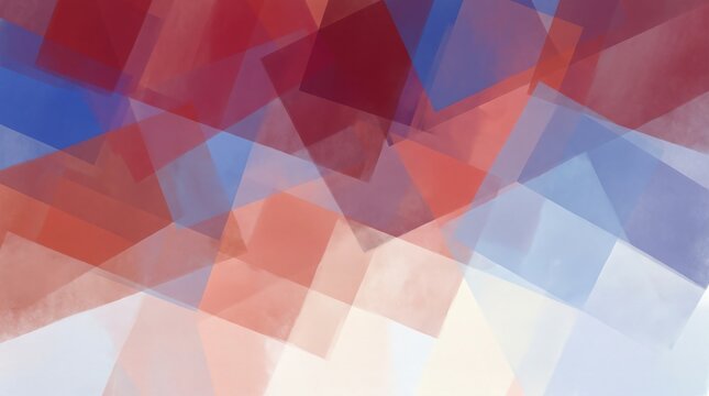 Abstract Blue Red Watercolor Geometric Background Texture