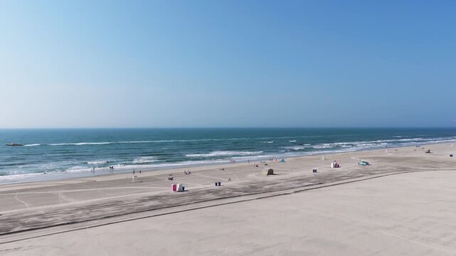 Beach and Boats Aerial View