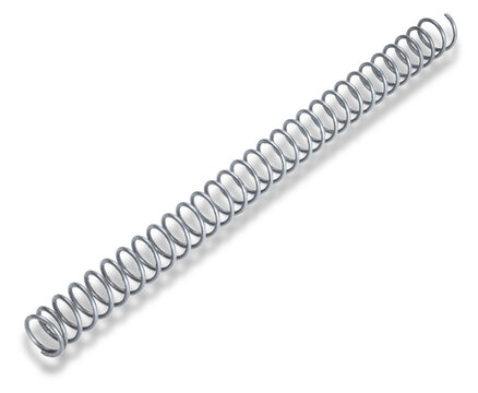 Shadow under an isolated coil spring