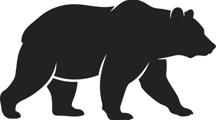 Obraz premium Bear, Silhouette, Black, Wild, Icon