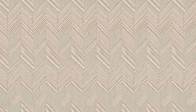 seamless herringbone fabric texture background high resolution light beige chevron textile surface professional zigzag weave canvas material for interior design and 3d rendering