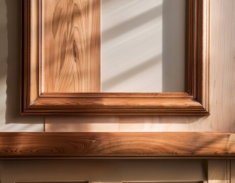 sophisticated space highlighting close up wooden trim and elegant molding