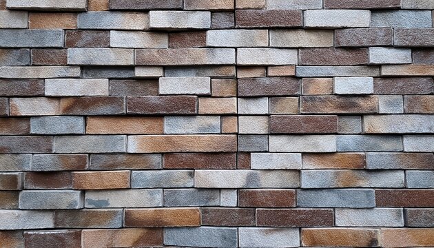 seamless gray and brown textured stone tile wall background