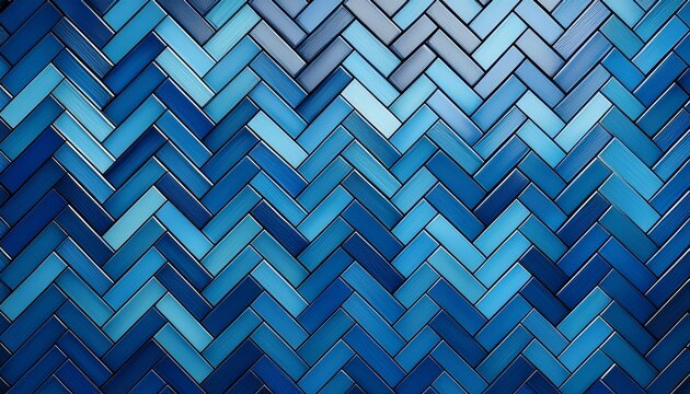 modern blue ceramic chevron mosaic tile wall background texture