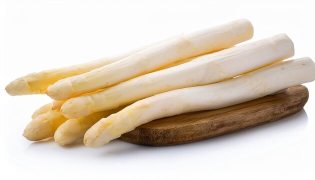 White Asparagus Isolated On White Background
