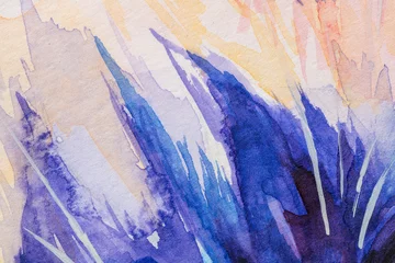 Watercolor paint stains. Background with faint texture and distressed vintage grunge and watercolor paint stains in elegant. © Mari Dein