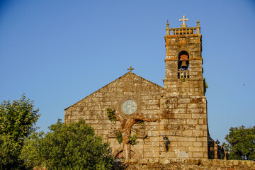 Fototapeta premium Church of San Miguel de Bouzas in Vigo, Galicia, Spain 