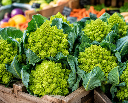 Romanesco Broccoli｜ロマネスコ（ブロッコリー）の写真・イラスト素材