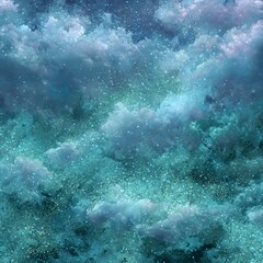Fototapeta premium Abstract Ocean Depths - A Textured Underwater Scene with Light and Shadow.