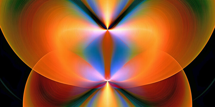 The Waves That Rise in Color as Symmetry Glows and Energy Fields Unfold in Radiant Motion, ai generated.