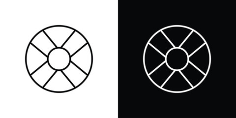 Life buoy icon line art symbols set © basit