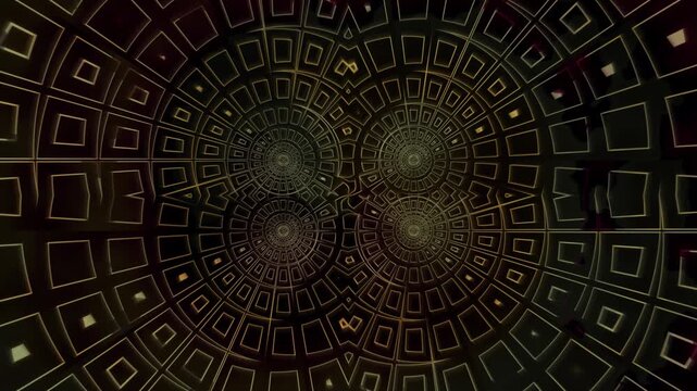 Abstract Golden Geometric Tunnel