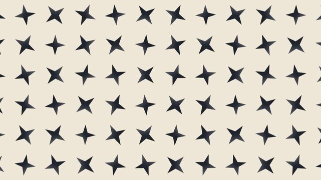 Seamless sparkle pattern loop in cream, black - decorative animated 4K motion background for video editing, social media and presentation