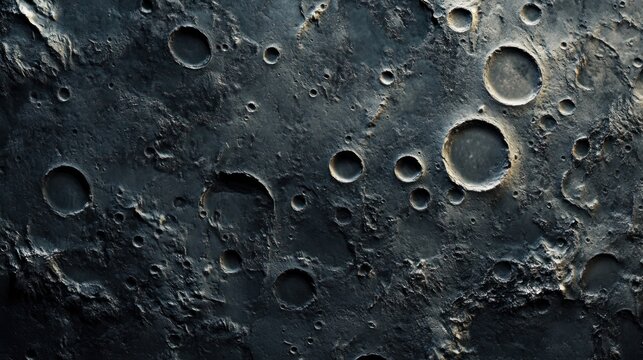 Moon surface. Seamless texture background.