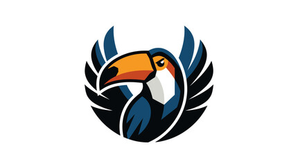 Obraz premium Stylized toucan bird emblem