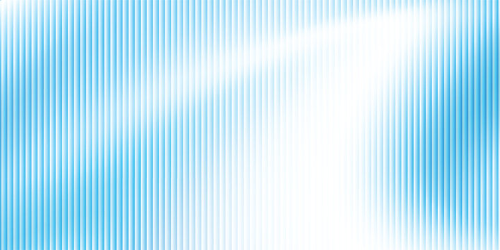 Abstract blue ripple glass effect background with glowing white light leaks gradient, vector illustration.