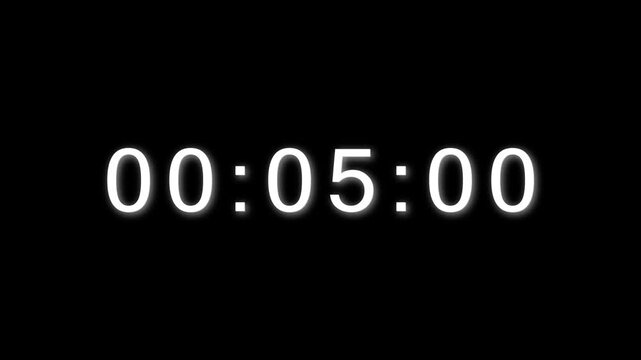 27 Sec clock icon animation. 27 Second animation on black background and creating a stunning 4k animation.
