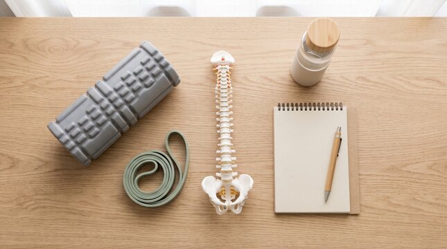 Spine Wellness Flat Lay Essentials