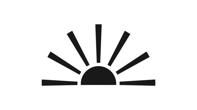Sunrise icon graphic representation