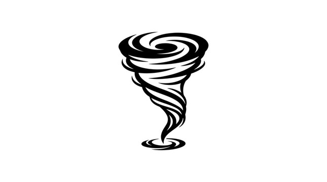Abstract swirl tornado symbol