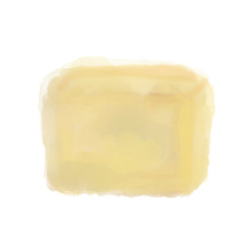 Watercolor Illustration of Imo Kintsuba Japanese Sweet Potato Cake