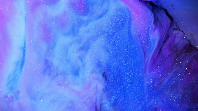 4K Abstract Blue Purple Liquid Background. Modern Fluid Art Texture for Premium Design, 2160p