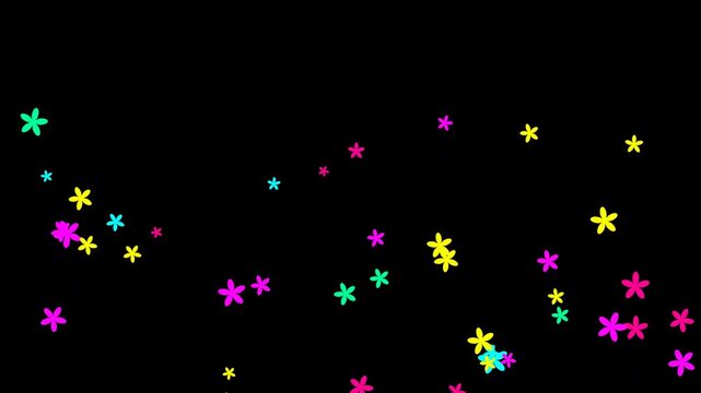 Procedural Animation of Floating Tiny Flowers