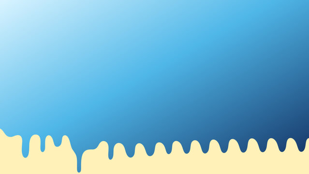 Abstract blue gradient with dripping effect on a light background