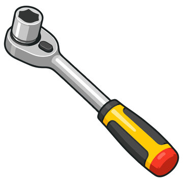 Ratchet socket wrench for fastening mechanical and automotive components