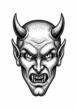 Infernal Grin: A study in stark contrasts and shadowed whispers.