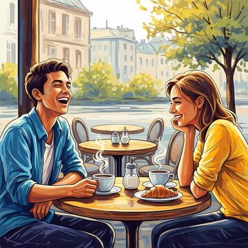 Sun-Kissed Laughter, Coffee's Gentle Steam