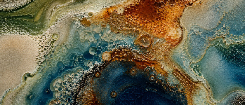 Abstract Mineral and Stone Surface with Organic Flowing Earth Textures