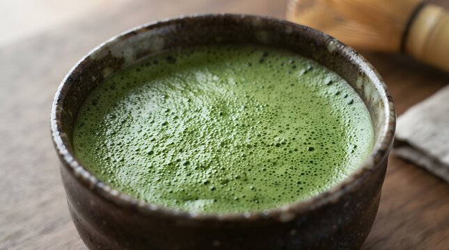 Matcha Froth Texture