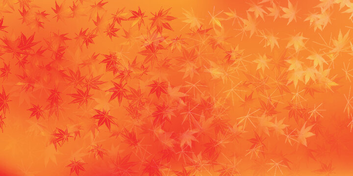 Vibrant Autumn Maple Leaves Background Texture
