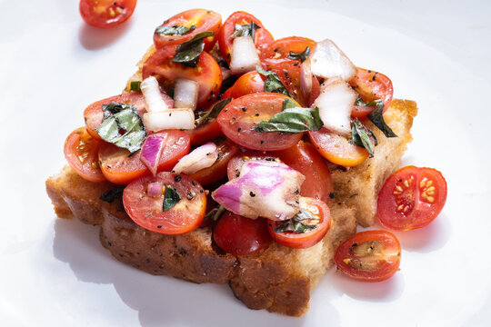 italian cherry tomato focaccia sandwich