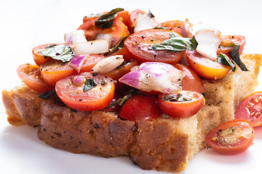 italian cherry tomato focaccia sandwich