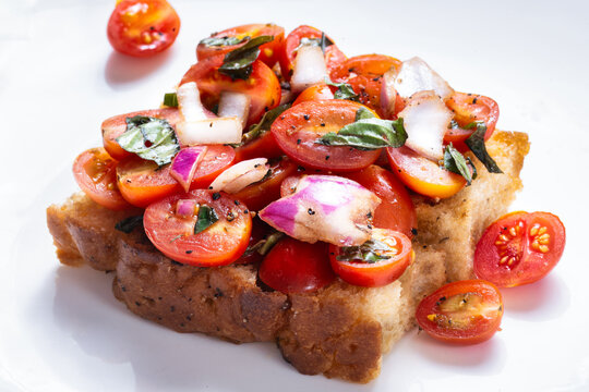 italian cherry tomato focaccia sandwich