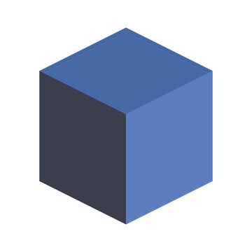 Stylized Flat Cube Design for Modern Applications